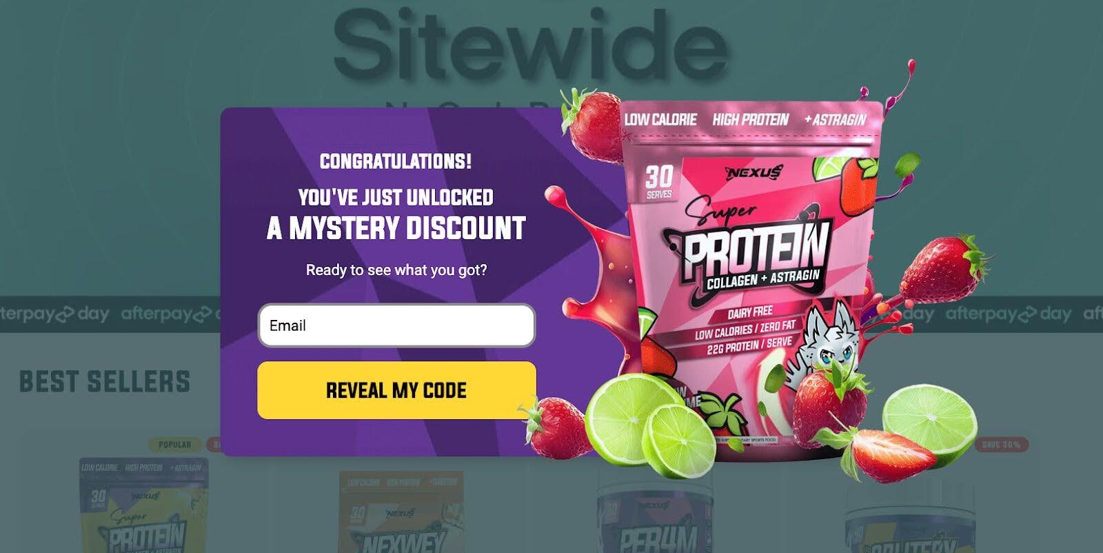 Increase average conversion rate like Nexus with mystery discounts.