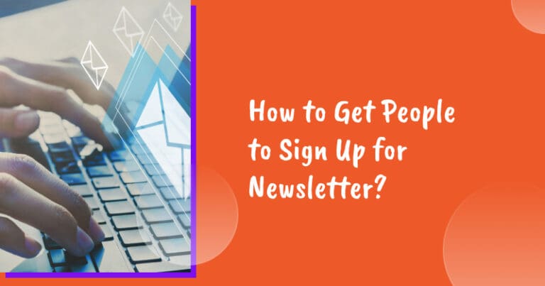 Newsletter sign up form