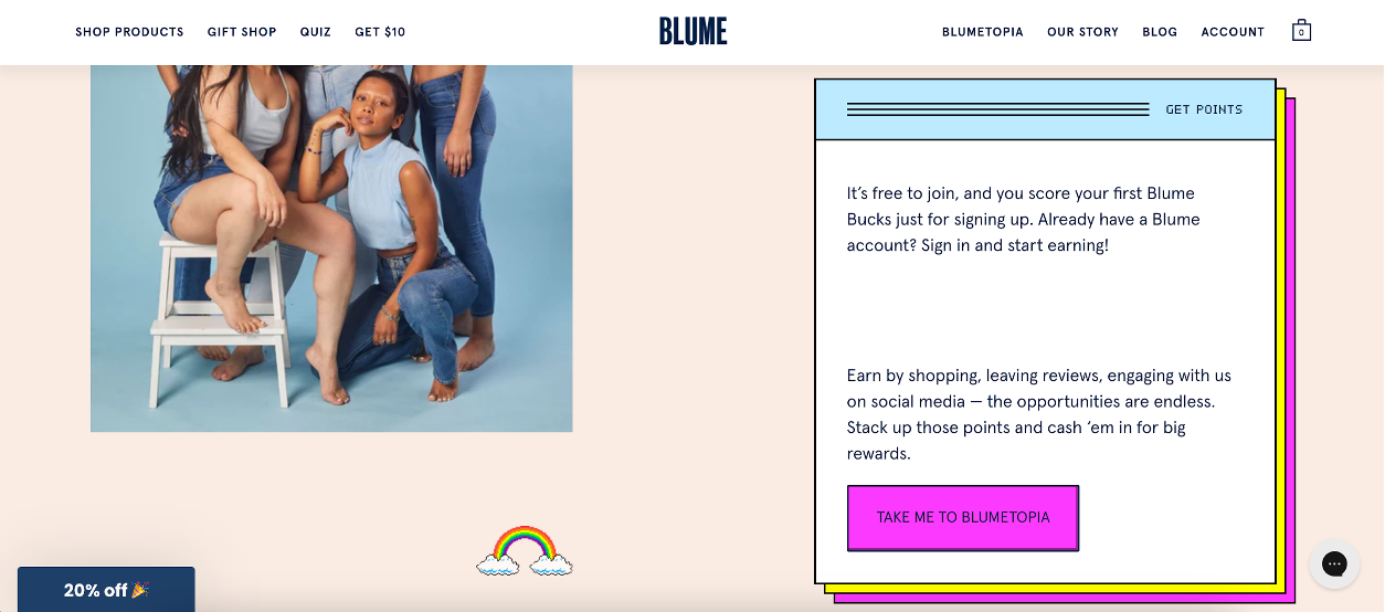 Example of loyalty programs for an ecommerce store