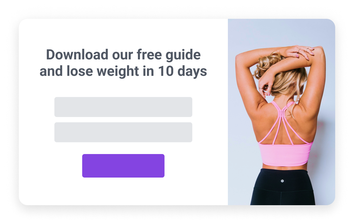 Popup personalization example