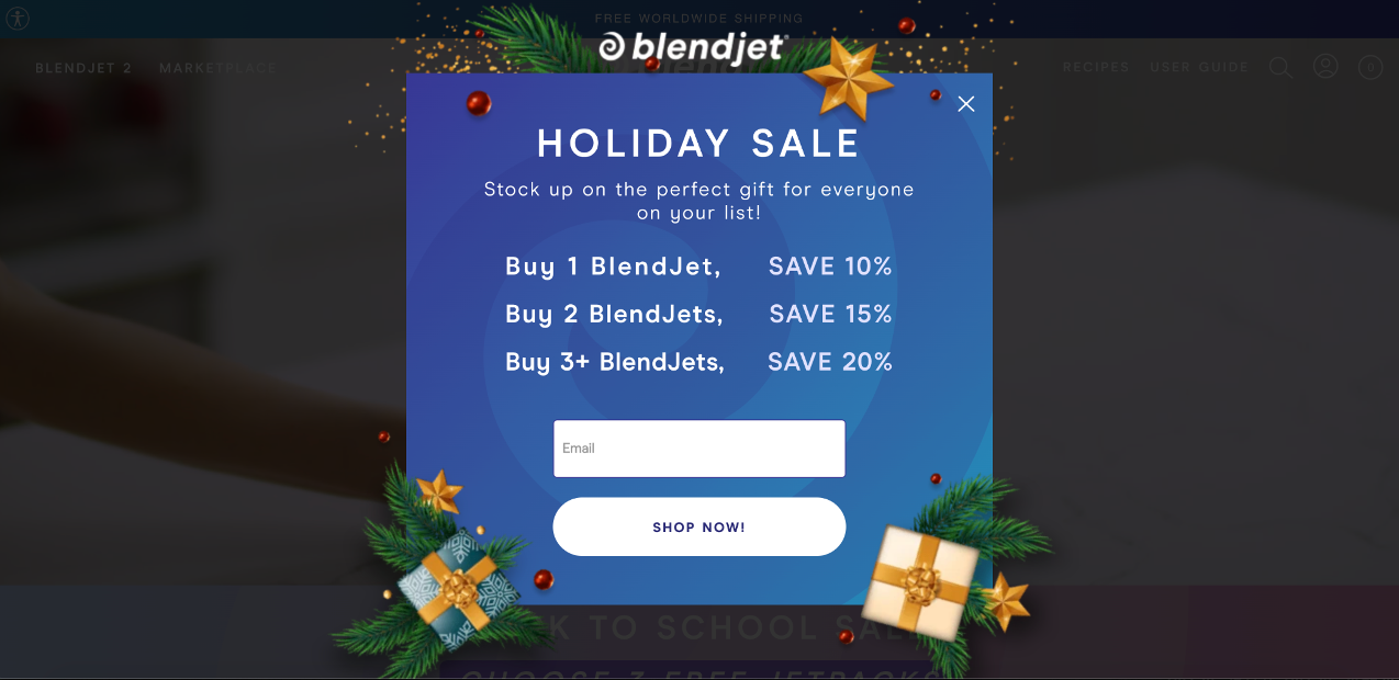 Personalized experience example